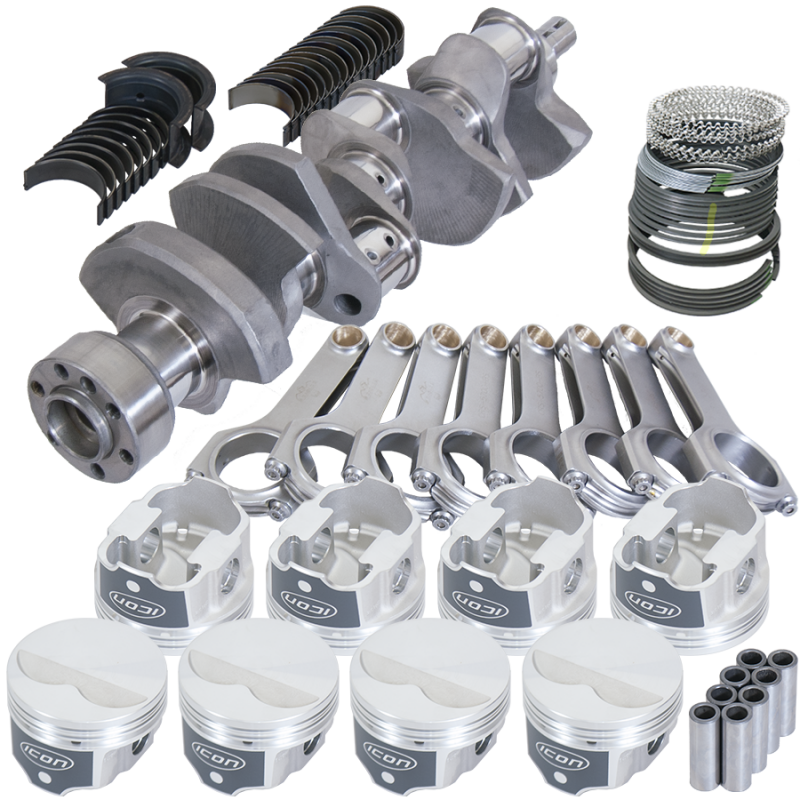 Eagle Chevy LT1 350 1Pc 3.480in Crank 5.700in H-Beam -3.7cc 4.030in Pistons Rotating Assembly