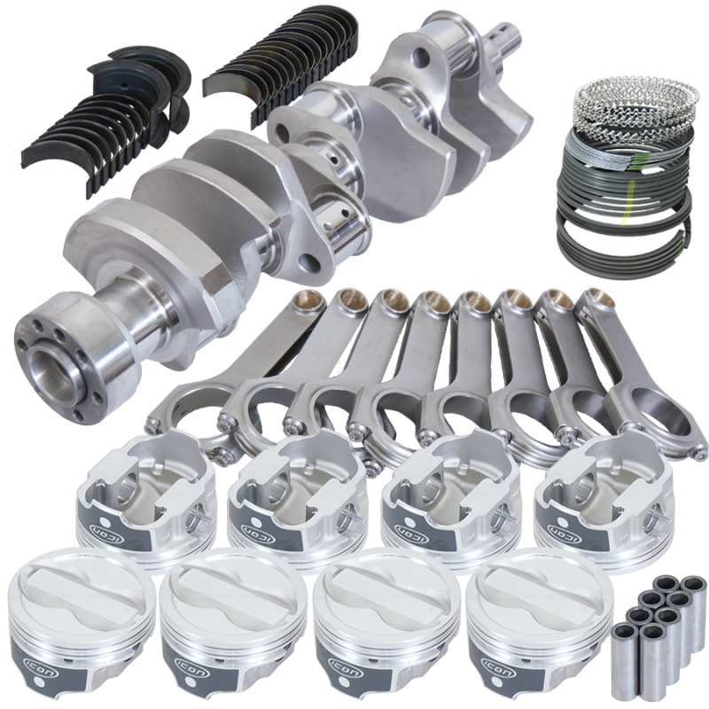 Eagle Chevy LT1 350 1Pc 3.750in Crank 6.000in H-Beam -18cc 4.000in Pistons Rotating Assembly