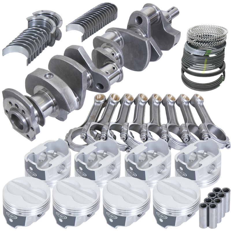 Eagle Chevy 350 3.750in Crank 5.700in I-Beam Rods -10cc 4.030in Pistons Rotating Assembly