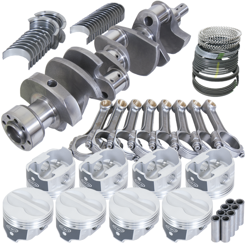 Eagle Chevy LT1350 1Pc 3.750in Crank 5.700in I-Beam Rods -10cc 4.060in Pistons Rotating Assembly