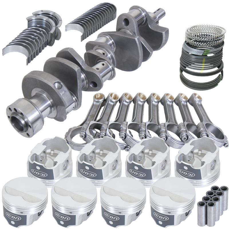 Eagle Chevy LT1350 1Pc 3.480in Crank 5.700in I-Beam Rods -3.7cc 4.040in Pistons Rotating Assembly