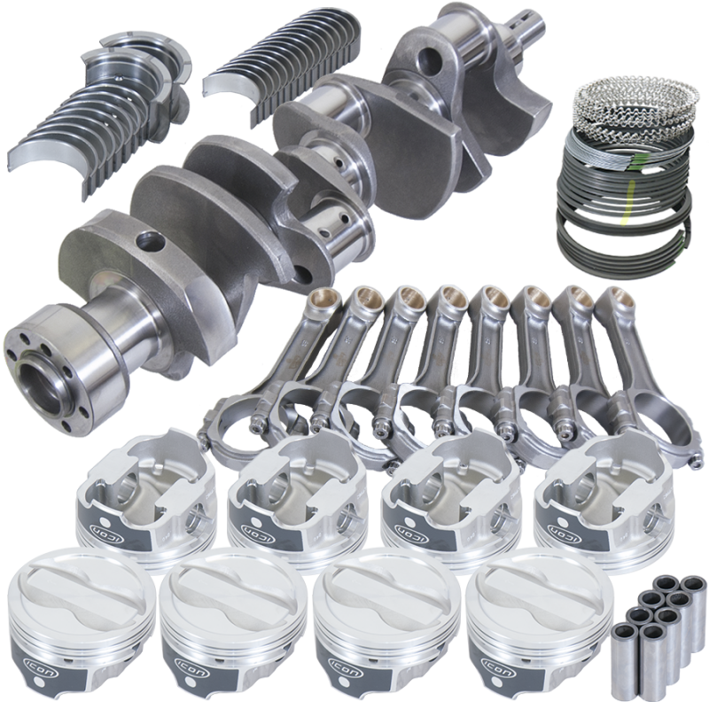Eagle Chevy LT1350 1Pc 3.750in Crank 6.000in I-Beam Rods -18cc 4.030in Pistons Rotating Assembly