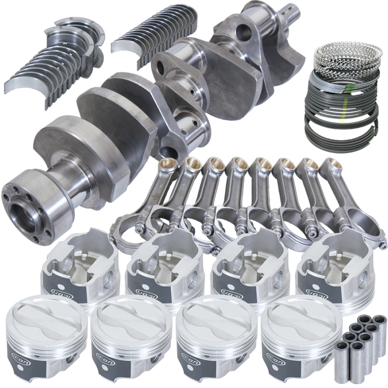 Eagle Chevy LT1350 1Pc 3.750in Crank 5.700in I-Beam Rods -18cc 4.030in Pistons Rotating Assembly