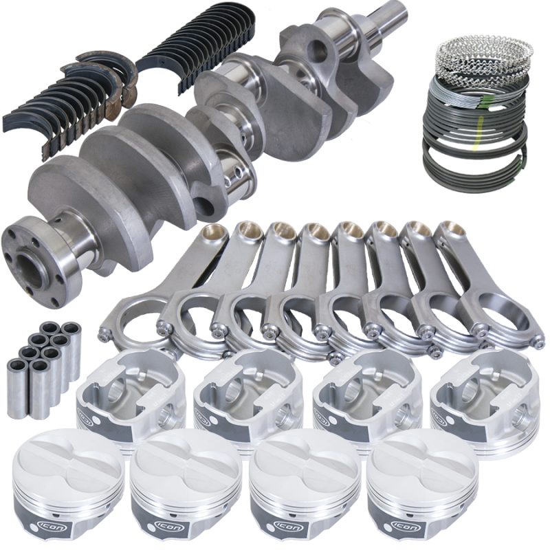 Eagle Ford 289/302 3.250in Crank 5.400in H-Beam -11cc Flat Top 4.030in Pistons Rotating Assembly