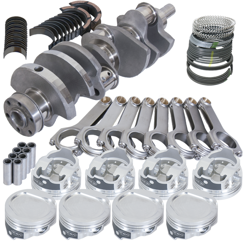 Eagle Ford 351C 3.850in Crank 6.000in H-Beam -20cc Step Dish 4.030in Pistons Rotating Assembly