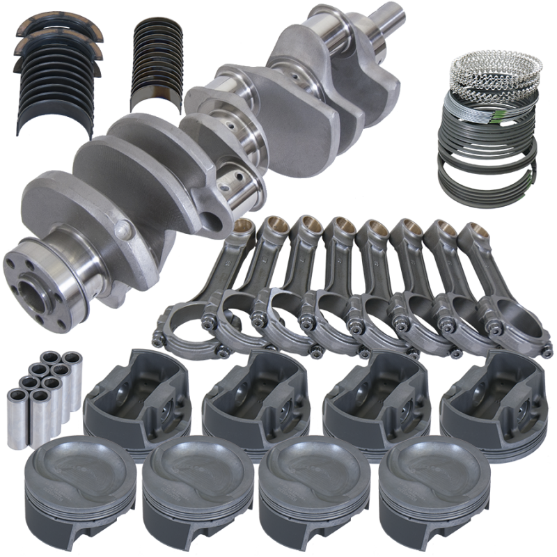 Eagle Ford 351W 4.000in Crank 6.200in I-Beam Rods -28cc Inv Dome 4.030in Pistons Rotating Assembly