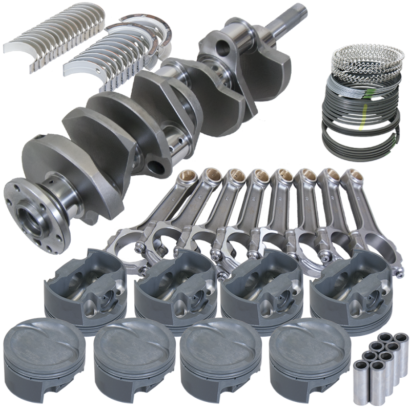 Eagle Ford FE 4.125in Crank 6.700in I-Beam Rods -26cc Inv Dome 4.090in Pistons Rotating Assembly