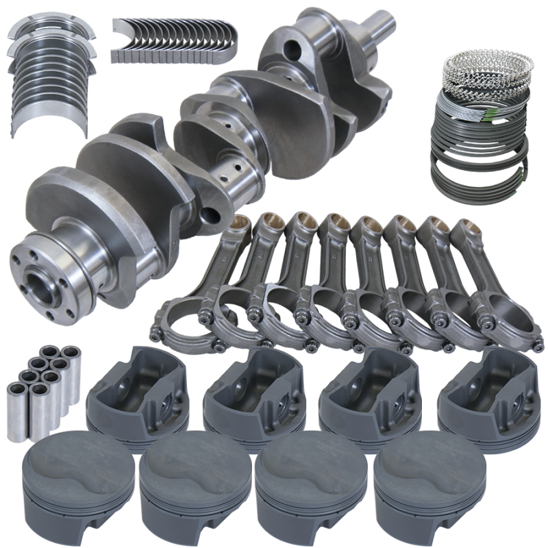 Eagle Ford 351W 4.000in Crank 6.250in I-Beam Rods -6.6cc Flat Top 4.060in Pistons Rotating Assembly