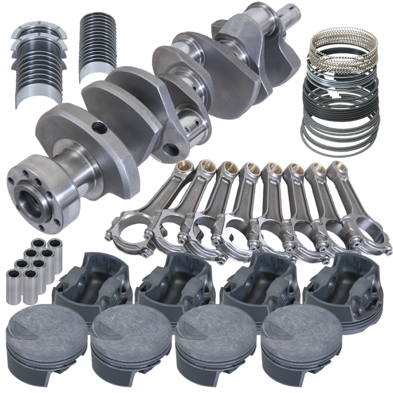 Eagle Chevy 454 1Pc 4.250in Crank 6.385in I-Beam Rod -3cc Flat Top 4.350in Pistons Rotating Assembly