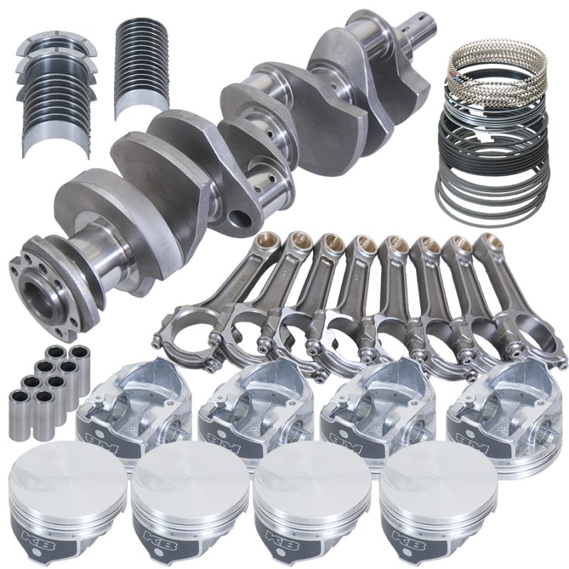 Eagle Chevy 454 4.250in Crank 6.385in I-Beam Rods -3cc Flat Top 4.250in Pistons Rotating Assembly