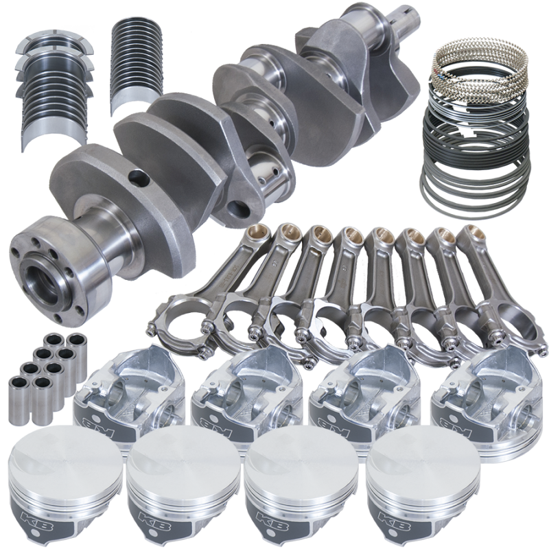 Eagle Chevy 454 1Pc 4.250in Crank 6.385in I-Beam Rod -3cc Flat Top 4.320in Pistons Rotating Assembly