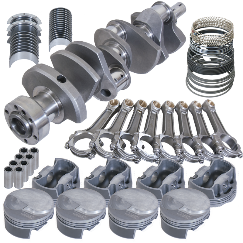 Eagle Chevy 454 1Pc 4.250in Crank 6.385in I-Beam Rods 18cc Dome 4.320in Pistons Rotating Assembly
