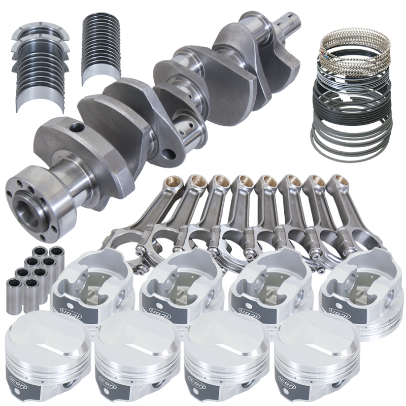 Eagle Chevy 454 1Pc 4.000in Crank 6.135in I-Beam Rods 38cc Dome 4.310in Pistons Rotating Assembly