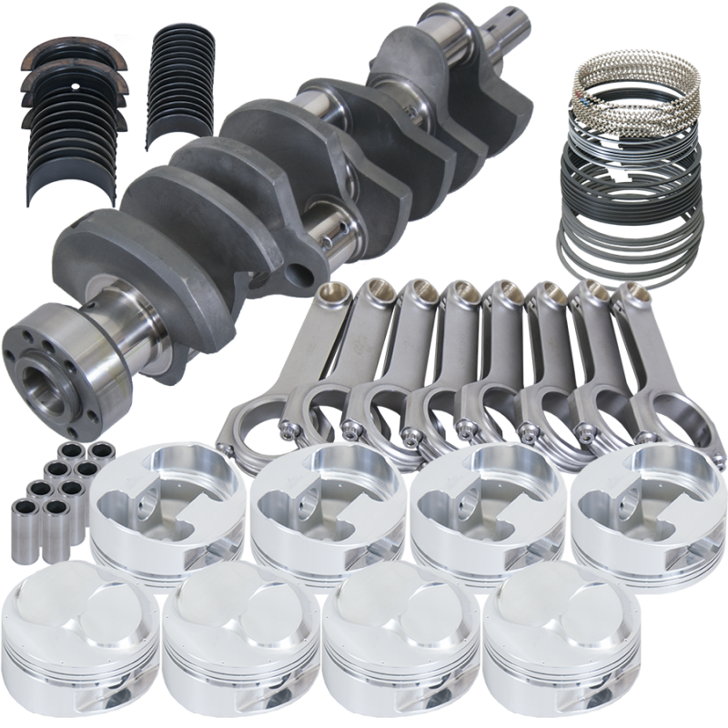 Eagle Chevy 502 1Pc 4.250in Counterwght Crank 6.535in H-Beam 46cc 4.560in Pistons Rotating Assembly