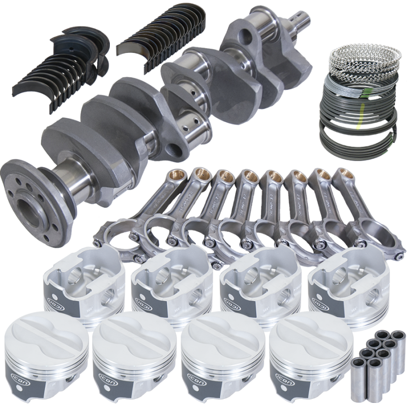 Eagle Chevy 350 3.750in Crank 5.700in I-Beam Rods -10cc 4.030in Pistons Rotating Assembly