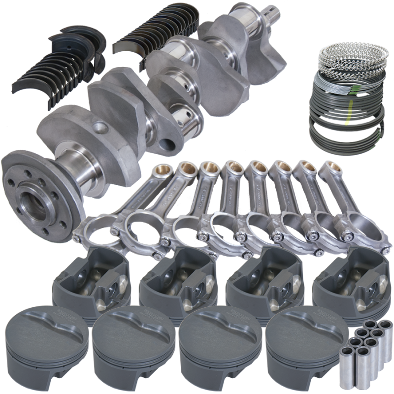 Eagle Chevy 350 3.500in Crank 6.000in I-Beam Rods -5cc Flat Top 4.000in Pistons Rotating Assembly