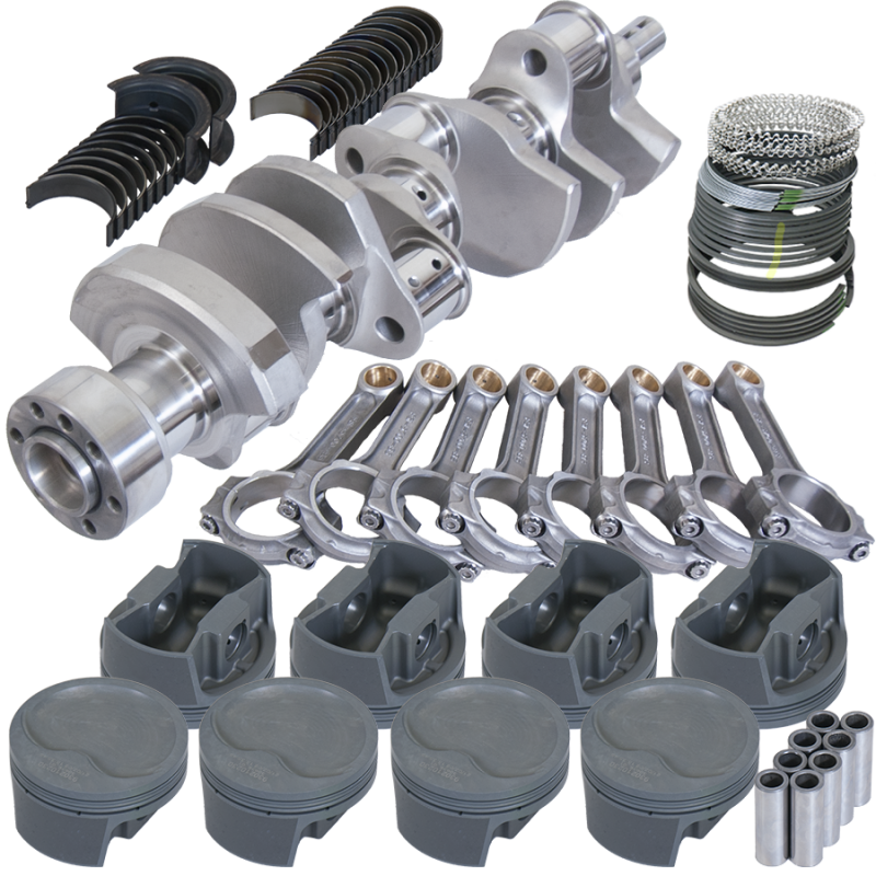 Eagle Chevy LT1 350 1Pc 3.750in Crank 5.700in I-Beam Rods -16cc 4.040in Pistons Rotating Assembly