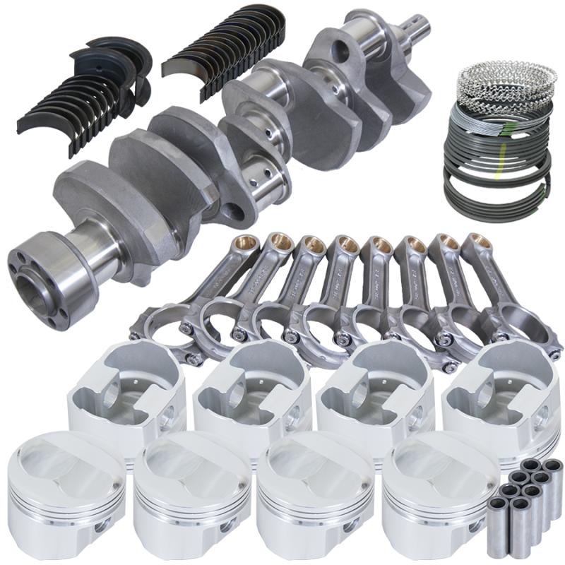 Eagle Chevy LT1 350 1Pc 3.750in Crank 5.700in I-Beam Rods 7cc Dome 4.030in Pistons Rotating Assembly