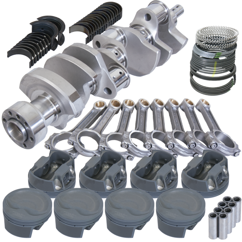 Eagle Chevy LT1 350 1Pc 3.750in Crank 6.000in I-Beam Rods -16cc 4.040in Pistons Rotating Assembly