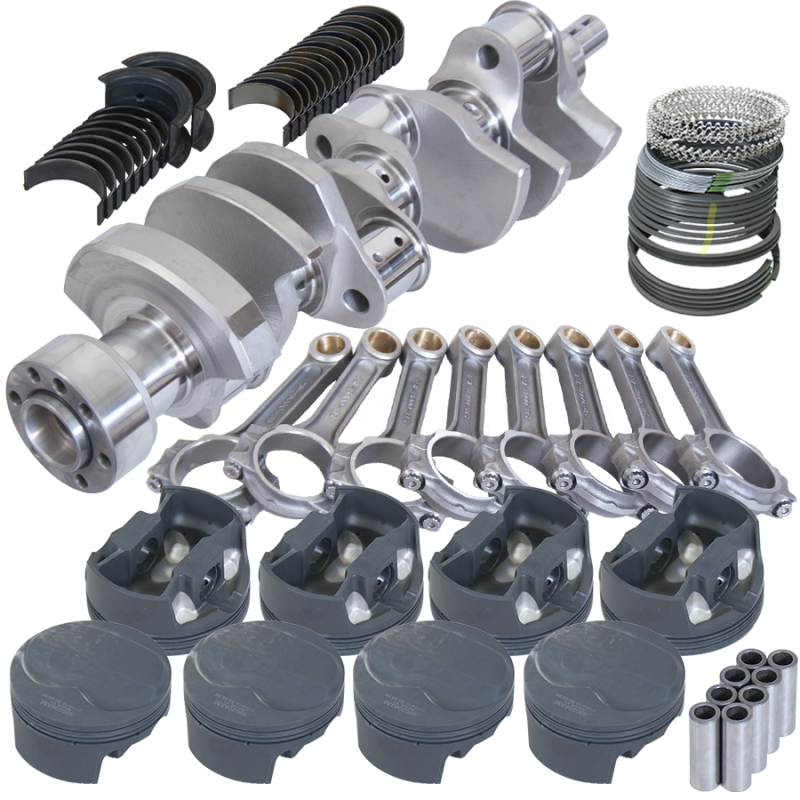 Eagle Chevy LT1 350 1Pc 3.750in Crank 6.000in I-Beam Rods 6cc Dome 4.060in Pistons Rotating Assembly