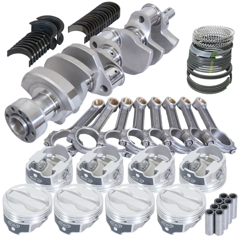 Eagle Chevy LT1 350 1Pc 3.750in Crank 6.000in I-Beam Rods -18cc 4.040in Pistons Rotating Assembly