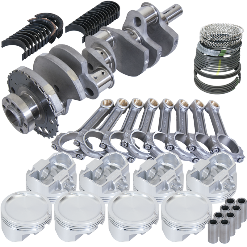 Eagle Chevy 4.8/5.3 LS 4.000in Crank 24 Tth Rlctor 6.125in I-Beam 3.820in Pistons Rotating Assembly