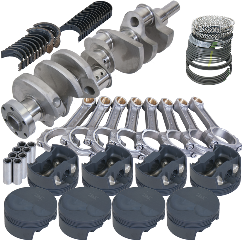 Eagle Ford 302 TW Heads 3.400in Crank 5.400in I-Beam Rods -6cc 4.040in Pistons Rotating Assembly