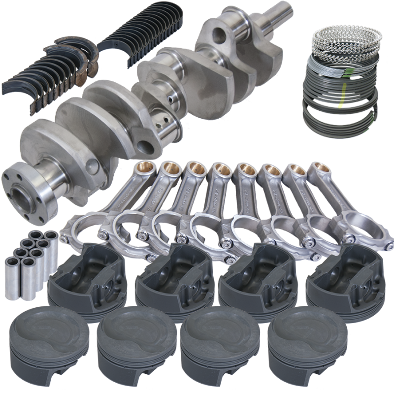 Eagle Ford 289/302 3.400in Crank 5.400in I-Beam Rods -16cc 4.125in Pistons Rotating Assembly
