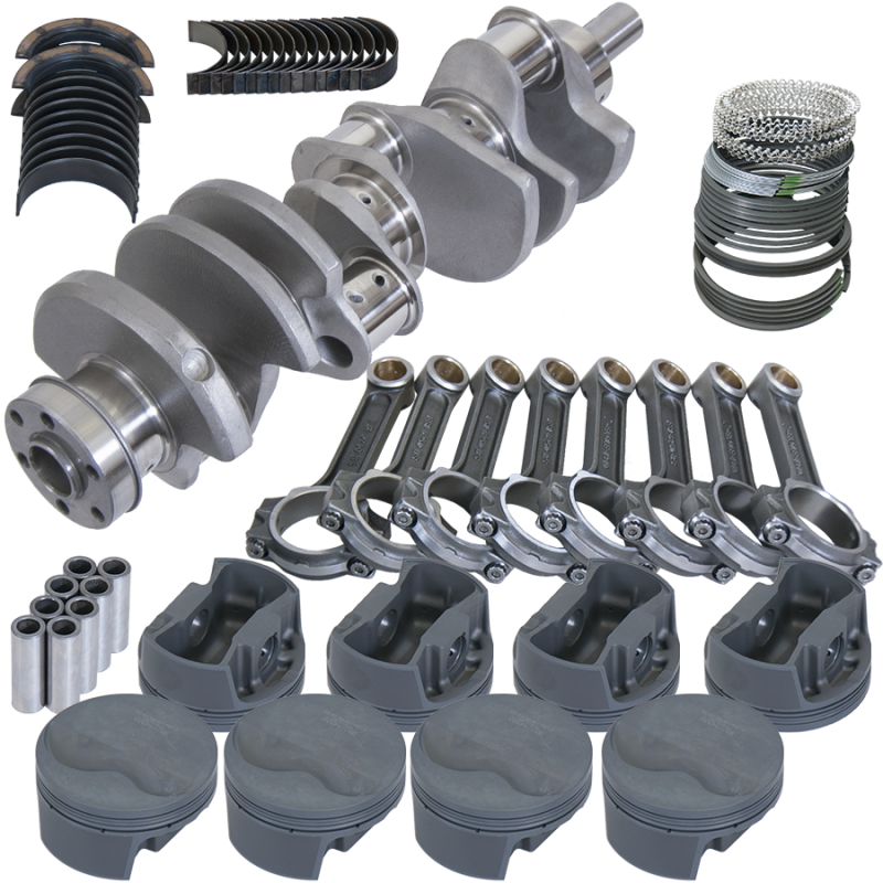 Eagle Ford 351W 4.000in Crank 6.250in I-Beam Rods -6.6cc Flat Top 4.030in Pistons Rotating Assembly