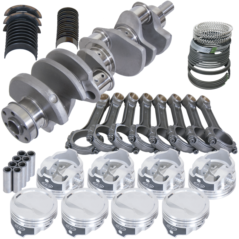 Eagle Ford 351W 4.000in Crank 6.200in I-Beam Rods -15.8cc 4.030in Pistons Rotating Assembly