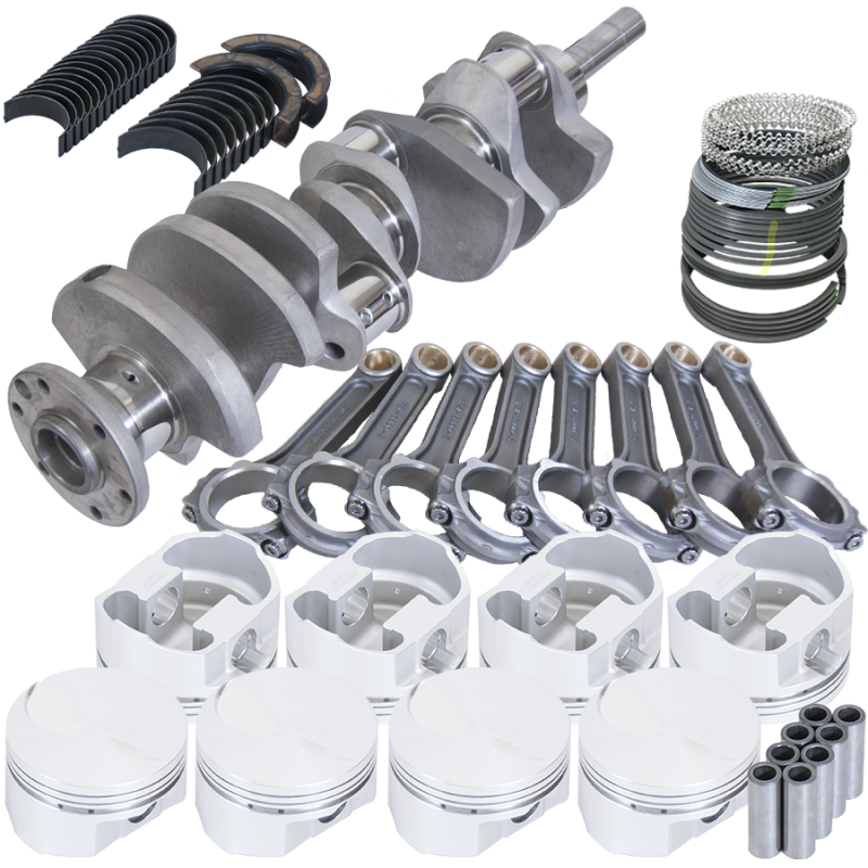 Eagle Ford 460 4.140in Crank 6.800in I-Beam Rods -3cc Flat Top 4.390in Pistons Rotating Assembly