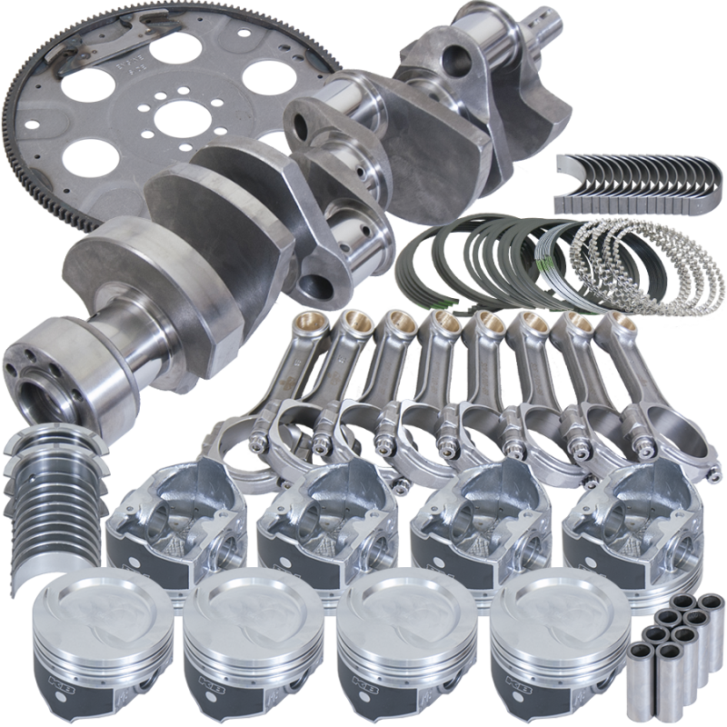 Eagle Chevy LT1350 1Pc 3.750in Crank 5.700in I-Beam Rods 4.000in Pistons 153 Tooth FP Bal Assembly