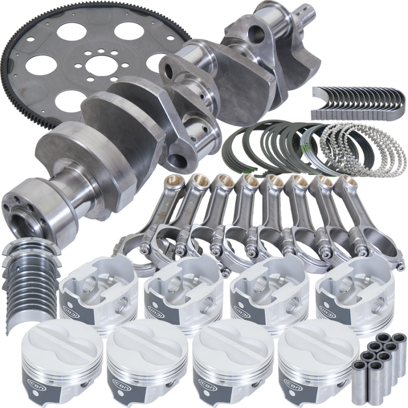 Eagle Chevy 350 1Pc 3.750in Crank 5.700in I-Beam Rods -10cc 4.000in Pistons Balanced Assembly