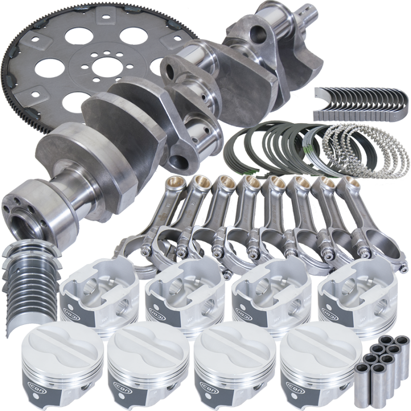 Eagle Chevy 350 1Pc 3.750in Crank 5.700in I-Beam Rods -10cc 4.040in Pistons Balanced Assembly