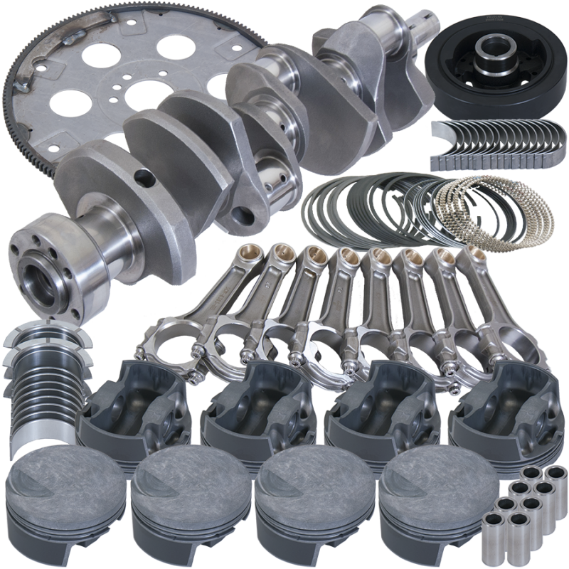 Eagle Chevy 454 1Pc 4.250in Crank 6.385in I-Beam Rod -3cc Flat Top 4.280in Pistons Balanced Assembly