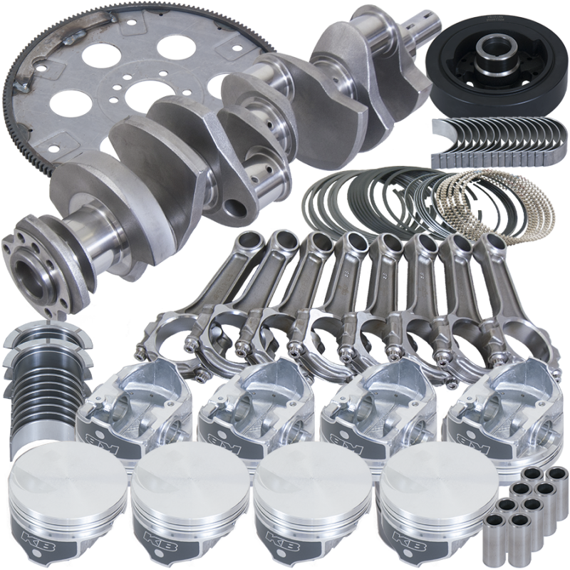 Eagle Chevy 454 4.250in Crank 6.385in I-Beam Rods -3cc Flat Top 4.250in Pistons Balanced Assembly