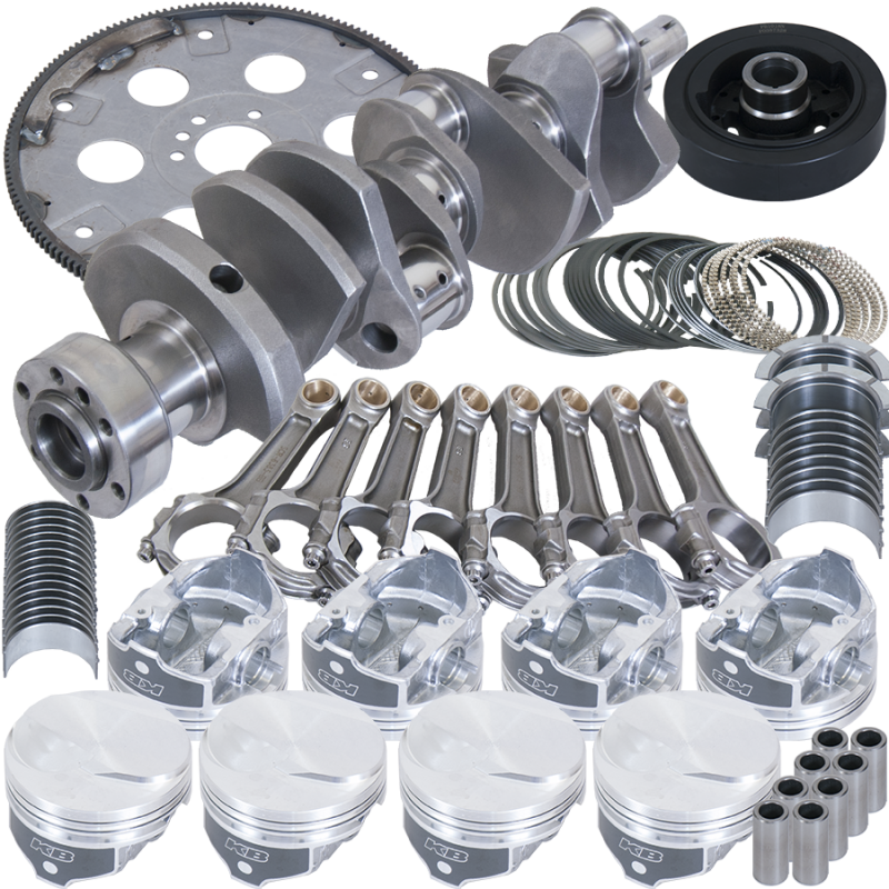 Eagle Chevy 454 1Pc 4.250in Crank 6.385in I-Beam Rods 17cc Dome 4.310in Pistons Balanced Assembly