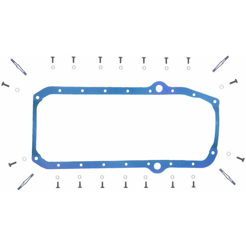 Fel-Pro Chevrolet C10 Engine Oil Pan Gasket Set PermaDryPlus rigid carrier, Oil Pan SnapUps Included