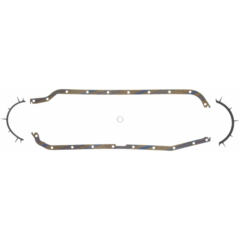 Fel-Pro Cadillac DeVille OS 30202 C Engine Oil Pan Gasket Set Blue Stripe cork-rubber