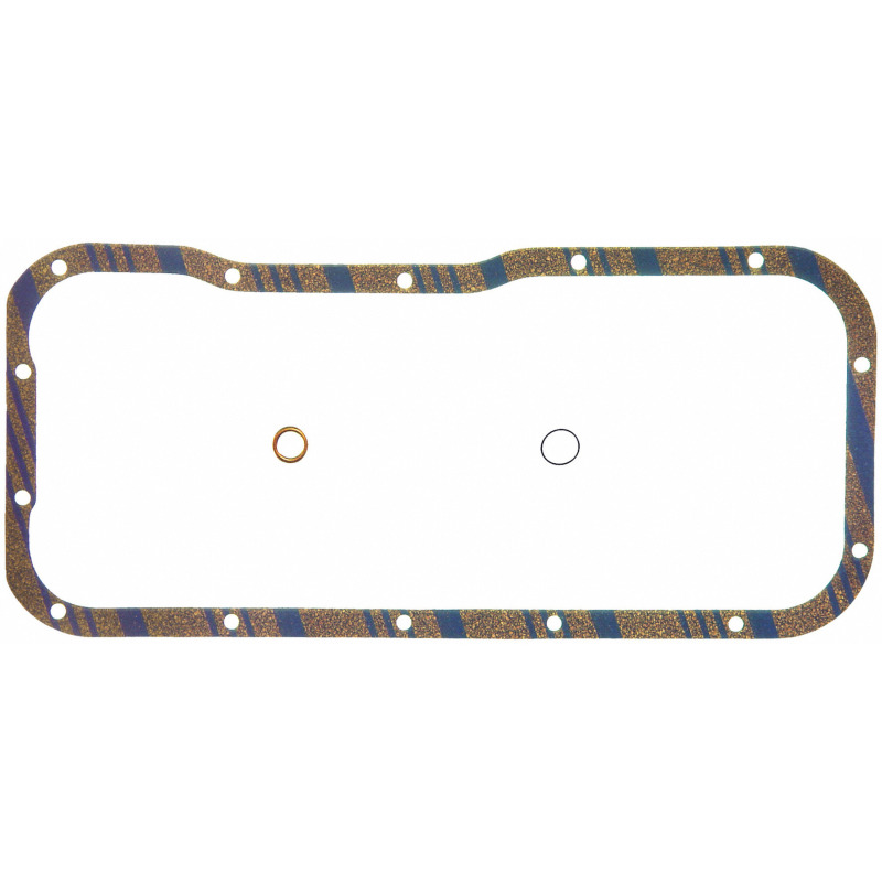 Fel-Pro Nissan Sentra OS 30619 C Engine Oil Pan Gasket Set Blue Stripe cork-rubber