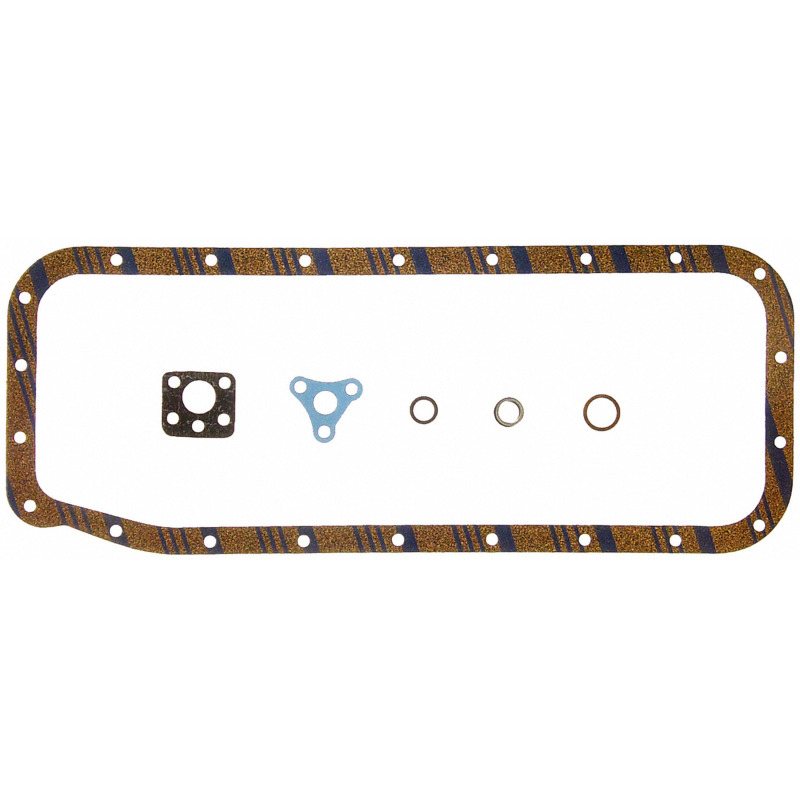 Fel-Pro OS 10701 C-1 Engine Oil Pan Gasket Set Blue Stripe cork-rubber