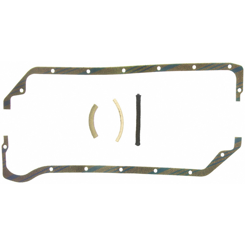 Fel-Pro OS 2996 C-1 Engine Oil Pan Gasket Set Blue Stripe cork-rubber