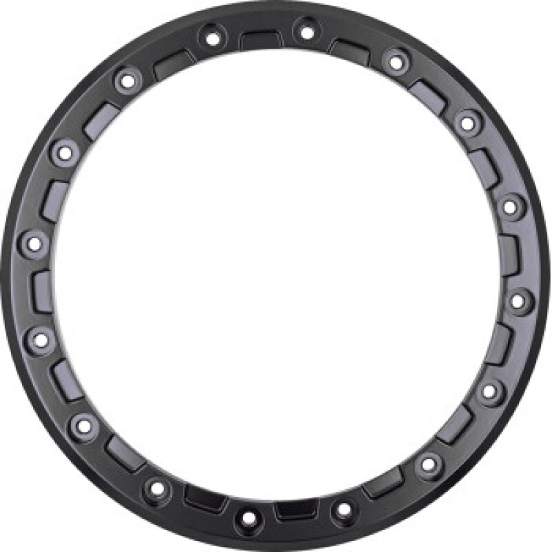 Raceline Beadlock Ring - Podium -15in - 16 Hole - 10mm - Black