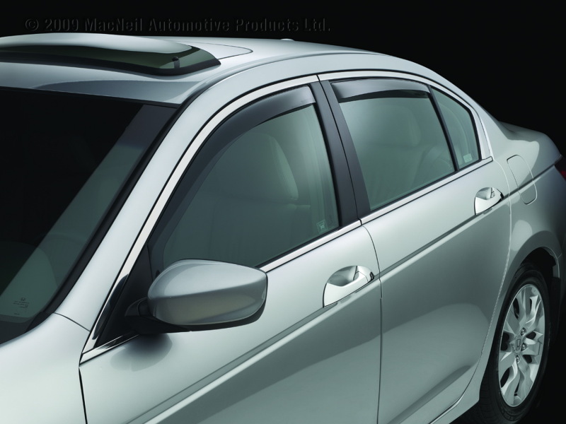 WeatherTech 08-12 Honda Accord Frond and Rear Side Window Deflectors - Dark Smoke