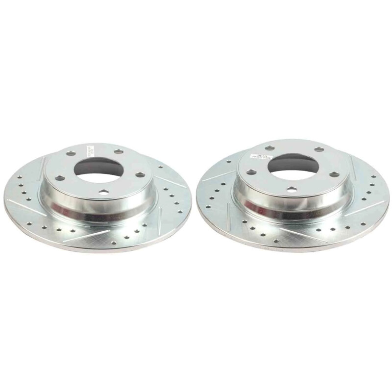 Power Stop 20-25 Nissan Sentra Rear Drilled & Slotted Rotor - Pair