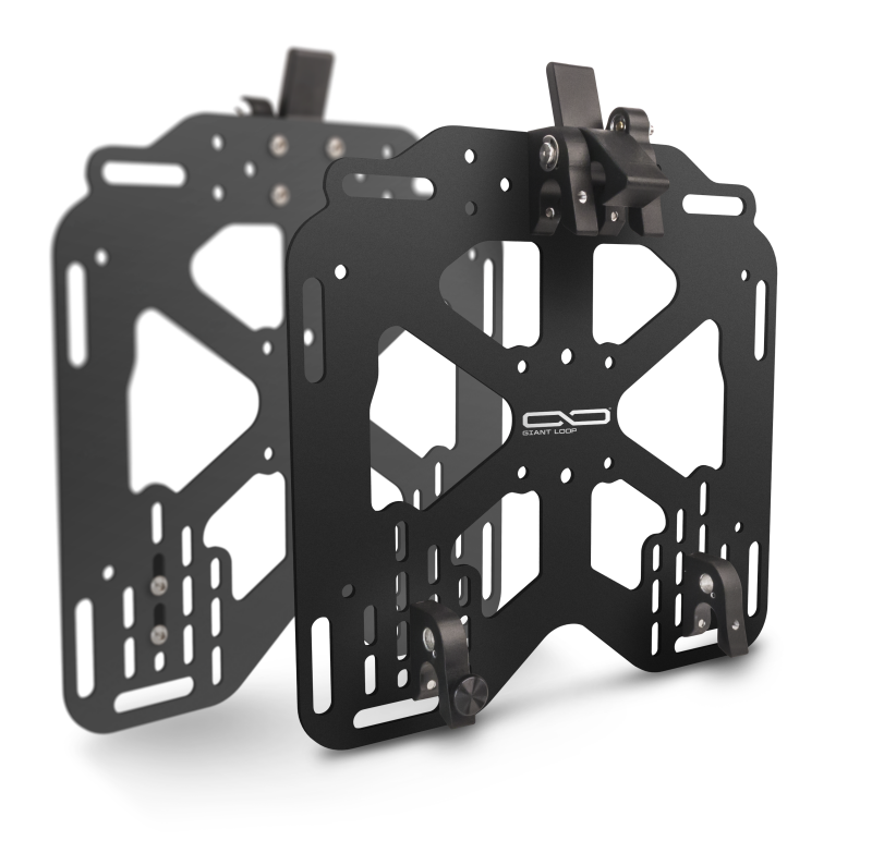 Giant Loop Pannier Mounts - 18mm Round Tubing Hangers - Black