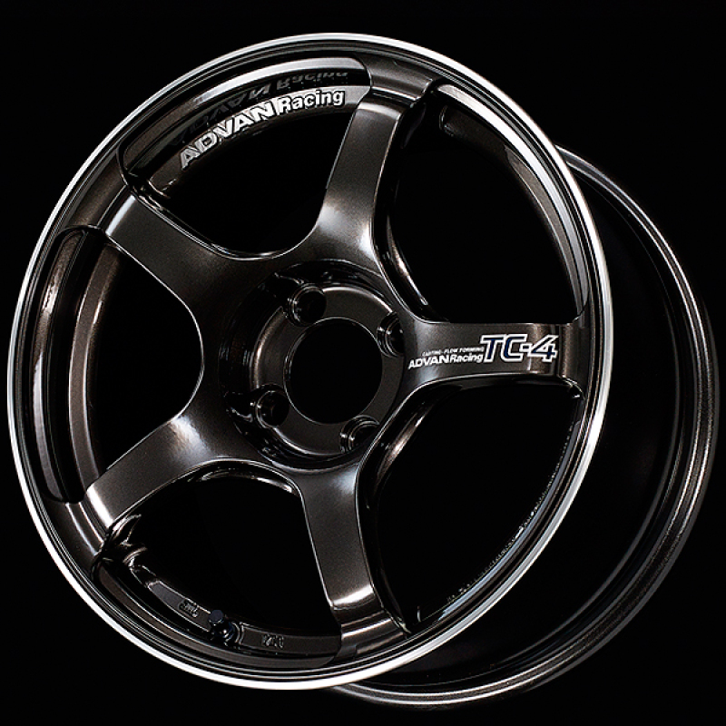 Advan TC4 16x8.0 +38 4x100 Racing Black Gunmetallic and Ring Wheel