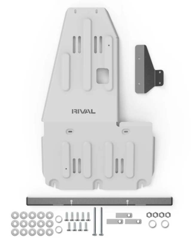 Rival Ineos Grenadier &amp; Quartermaster Aluminum Engine Transmission Catalytic Converter Skid Plat