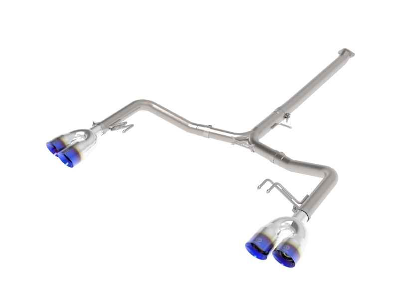 aFe Takeda 21-24 Kia K5 GT L4-2.5L (t) SS Axle-Back Exhaust System w/ Blue Flame Tips