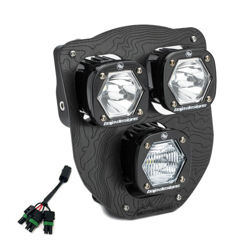 Baja Designs 24-25 Husqvarna FE-S Triple S1 Hydra (D/C) LED Headlight Kit w/ Hi-Low Harness - Clear